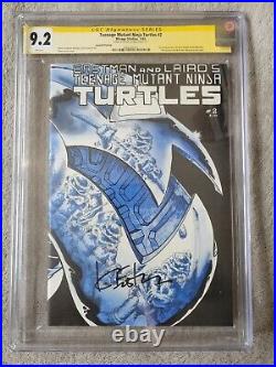 1985 Teenage Mutant Ninja Turtles #2 2nd Print Kevin Eastman Signed CGC 9.2