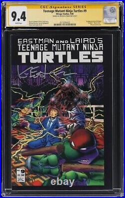 1986 Mirage Teenage Mutant Ninja Turtles #9 CGC 9.4 signed by Kevin Eastman