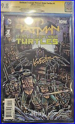 Batman Teenage Mutant Ninja Turtles #1 Eastman 150 Variant Autographed CGC 9.8