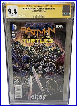 Batman Teenage Mutant Ninja Turtles #3 Cgc Ss 9.4 Nm 150 Kevin Eastman Sig