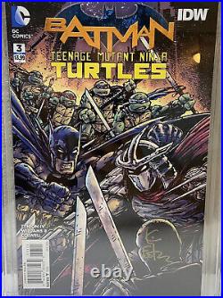 Batman Teenage Mutant Ninja Turtles #3 Cgc Ss 9.4 Nm 150 Kevin Eastman Sig