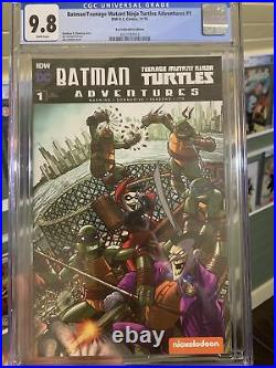 Batman Teenage Mutant Ninja Turtles Adventures #1 Key Collectibles 9.8 CGC IDW
