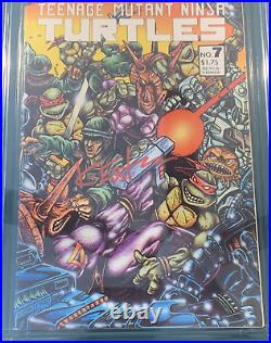 CGC 8.5 Teenage Mutant Ninja Turtles #7 (1986) Signed Kevin Eastman Nice book