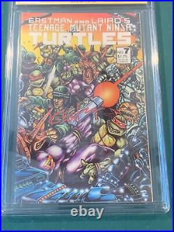 CGC 8.5 Teenage Mutant Ninja Turtles #7 (1986) Signed Kevin Eastman Nice book