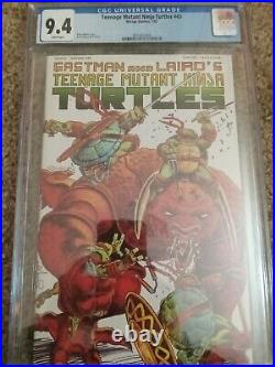 CGC 9.4 Teenage Mutant Ninja Turtles #43, NM, Mirage Studios 1992