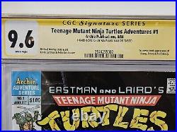 CGC 9.6 Teenage Mutant Ninja Turtles Adventures #1 Eastman Signed & Remarked 1st