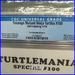 CGC 9.8 Teenage Mutant Ninja Turtles #100 Vasquez Turtlemania TMNT Rare