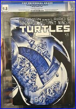 CGC 9.8 Teenage Mutant Ninja Turtles #2 (Mirage/1984) 1st Printing OW-W Pages