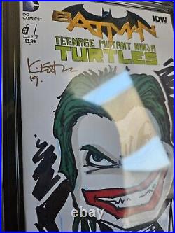 CGC Batman/Teenage Mutant Ninja Turtles #1 Signed and Sketch By Kevin Eastman
