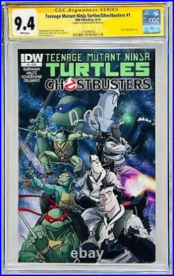 Dan Aykroyd Signed CGC SS 9.4 Teenage Mutant Ninja Turtles Ghostbusters #1