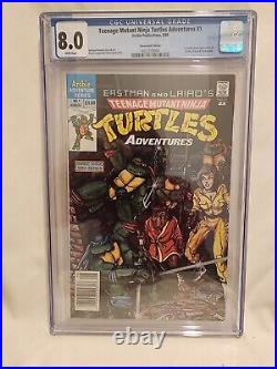 Hot Comic Teenage Mutant Ninja Turtles Adventures# 1 Newsstand CGC 8.0 1988