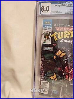 Hot Comic Teenage Mutant Ninja Turtles Adventures# 1 Newsstand CGC 8.0 1988