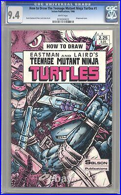 How to Draw Teenage Mutant Ninja Turtles 1B CGC 9.4 1985 0193269023