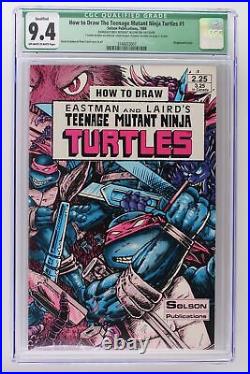How to Draw The Teenage Mutant Ninja Turtles #1 CGC 9.4 -Ink Error- Signed