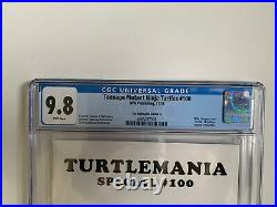 IDW TMNT Turtlemania Special #100 CGC 9.8 Mike Vasquez Fellowship Edition