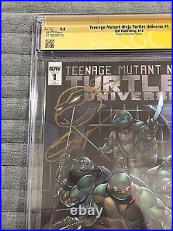 IDW Teenage Mutant Ninja Turtles Universe #1 DOUBLE SKETCH Sajad Shah CGC SS 9.8