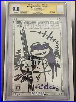 Kevin Eastman Signed Sketch Donatello Teenage Mutant Ninja Turtles Comic CGC 9.8