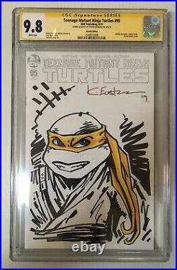 Kevin Eastman Signed Sketch Jennika Teenage Mutant Ninja Turtles #95 CGC 9.8 1