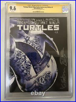 Kevin Eastman Signed Sketch Teenage Mutant Ninja Turtles #2 Anniversary CGC 9.6