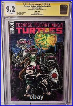Kevin Eastman Signed & Sketched Teenage Mutant Ninja Turtles 119-cgc Ss 9.2