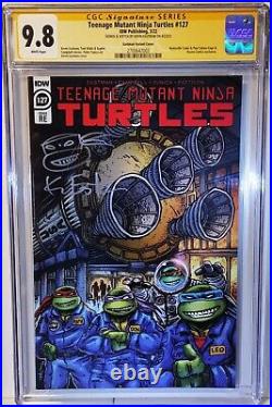 Kevin Eastman Signed /sketched Teenage Mutant Ninja Turtles 127-cgc Ss 9.8-idw
