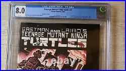 Mirage Teenage Mutant Ninja Turtles #1 CGC graded 8.0 White Pages 2nd print tmnt