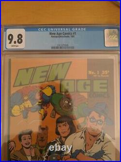 New Age Comics #1 CGC 9.8 1st Color Image Of Teenage Mutant Ninja Turtles HTF 1