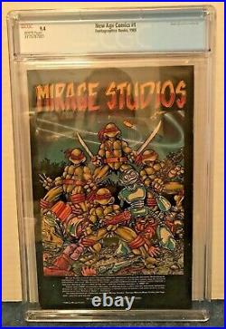 New Age Comics 1 Cgc 9.4 Wp Very Rare 1st Color Teenage Mutant Ninja Turtles
