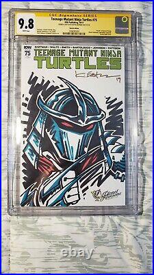 Ninja Turtles #75 Cgc Ss 9.8 Signed & Sketched By Kevin Eastman Exclusive Blank