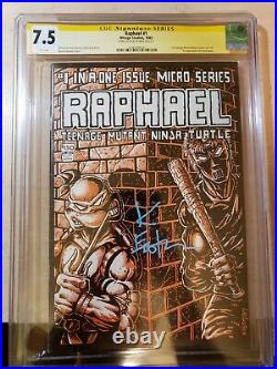 Raphael #1 CGC 7.5 Teenage Mutant Ninja Turtles (TMNT) Eastman Signature signed
