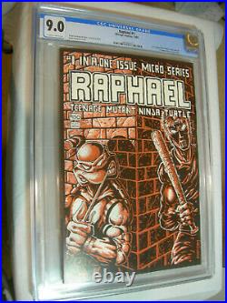 Raphael #1 CGC 9.0 1985 Teenage Mutant Ninja Turtles 1st app Casey Jones