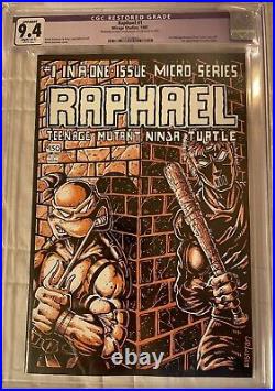 Raphael #1? CGC 9.4 Restored (Color Touch on Cover) Teenage Mutant Ninja Turtles