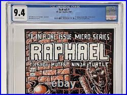 Raphael Teenage Mutant Ninja Turtles #1 CGC 9.4 OWithWP Mirage Studios 1985