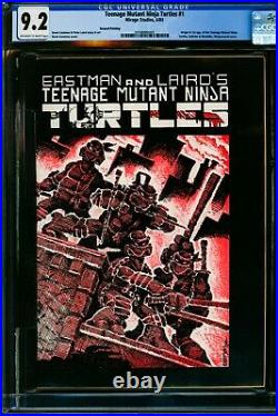 TEENAGE MUTANT NINJA TURTLES (1984) #1 Second Print CGC 9.2 NM- Mirage, TMNT