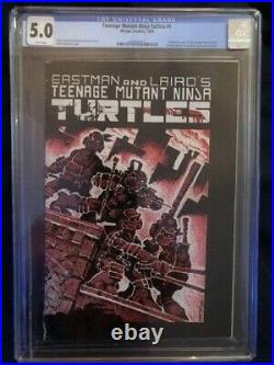 TEENAGE MUTANT NINJA TURTLES #1 CGC 5.0 VG/FN Original Mirage 1st Print 1984 WP