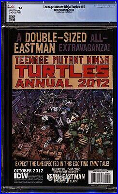 TEENAGE MUTANT NINJA TURTLES (2011) #15 Kevin Eastman Variant CGC 9.8 NM/MT