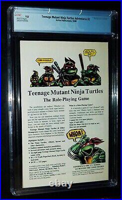 TEENAGE MUTANT NINJA TURTLES ADVENTURES CGC #2 1988 Archie Comics CGC 9.8 NM/MT