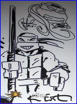 TMNT #1 ORIGINAL EASTMAN LAIRD SKETCHES CGC SS 9.8 SIGNED Mutant Ninja Turtles