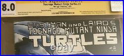 TMNT #2 2nd print CGC SS SIGNED Eastman Teenage Mutant Ninja Turtles Mirage 1985