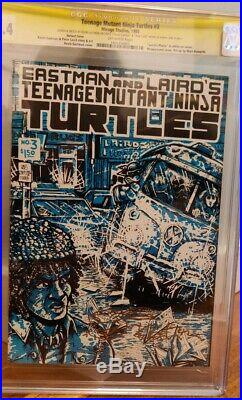 TMNT #3 CGC 9.4 NYCC variant Teenage Mutant Ninja Turtles Eastman & Laird signed