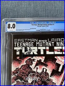 TMNT First Teenage Mutant Ninja Turtles #1 Mirage 1984 CGC 8.0 2nd Print