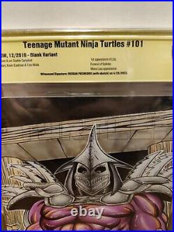 TMNT Ninja Turtles #101 Shredder ART CBCS NOT CGC Deegan Puchkor AKA POPGOREART