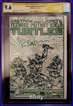 TMNT Teenage Mutant Ninja Turtles 2, 3, 4, CGC SS 9.6 Eastman Sig -1st Prints