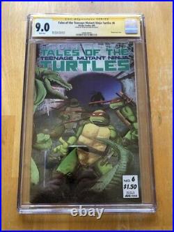 Tales of Teenage Mutant Ninja Turtles #6 1988 CGC 9.0 1st Leatherhead SIGNED