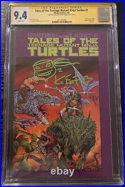 Tales of Teenage Mutant Ninja Turtles #7 SS CGC 9.4 Eastman SIGNED SKETCH 1989