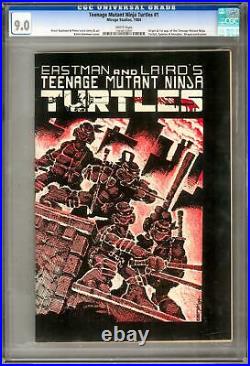 Teenage Muntant Ninja Turtles #1 CGC 9.0 (W) Origin 1st Appearance Shredder