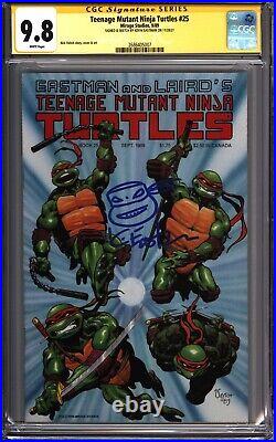 Teenage Mutant Ninja TURTLES #25 CGC 9.8 S+SKETCH Eastman! 1st (2686405007)