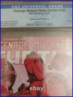 Teenage Mutant Ninja Turtles #100, CGC 9.6, IDW Publishing, Re-cover, MCE C