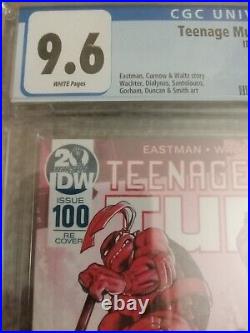 Teenage Mutant Ninja Turtles #100, CGC 9.6, IDW Publishing, Re-cover, MCE C