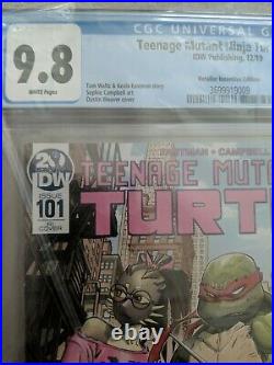 Teenage Mutant Ninja Turtles #101 110 Variant CGC 9.8 First Lita & Mona Lisa
